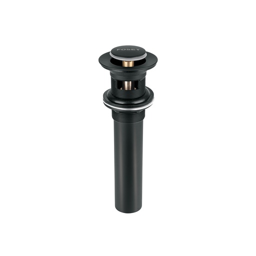[T47981] Contra p/lavabo, 1-1/4', con rebosadero, push, latón, negro - Pag 501