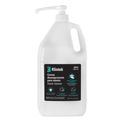 [T56032] Crema limpiadora y desengrasante para manos, 1 gal, Klintek