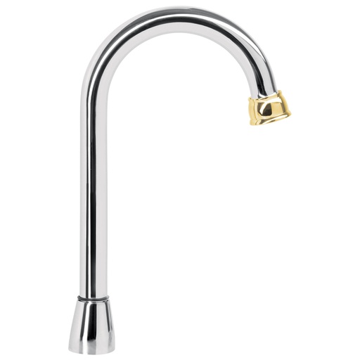 [T46723] Cuello para mezcladora de lavabo, tipo bar,cromo/Oro, Aqua