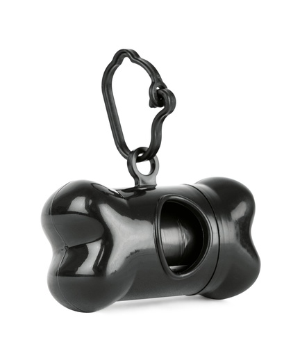 [A664208] DISPENSADOR DE BOLSAS PARA PERRO - 2  PZAS, NEGRO