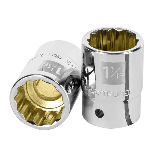 [T13855] Dado de 1-1/16', 12 puntas, cuadro 3/4', Truper - Pag 121