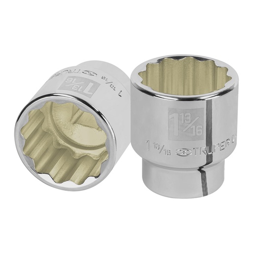 [T13867] Dado de 1-13/16', 12 puntas, cuadro 3/4', Truper - Pag 155