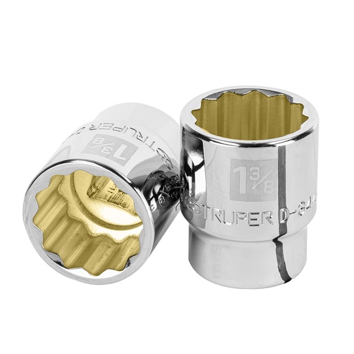 [T13860] Dado de 1-3/8', 12 puntas, cuadro 3/4', Truper - Pag 121