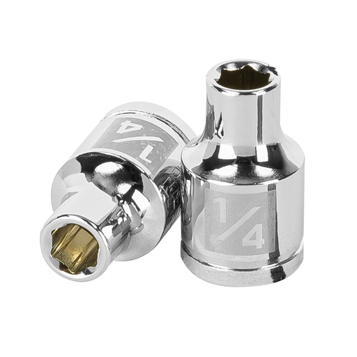 [T13605] Dado de 1/4', 6 puntas, cuadro 3/8', Truper - Pag 118