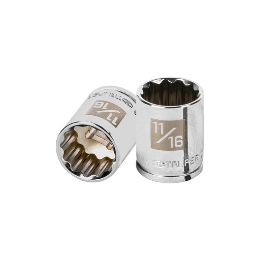 [T13587] Dado de 11/16', 12 puntas, cuadro 3/8', Truper - Pag 118