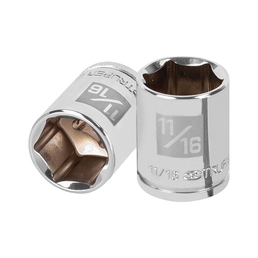 [T13612] Dado de 11/16', 6 puntas, cuadro 3/8', Truper - Pag 118