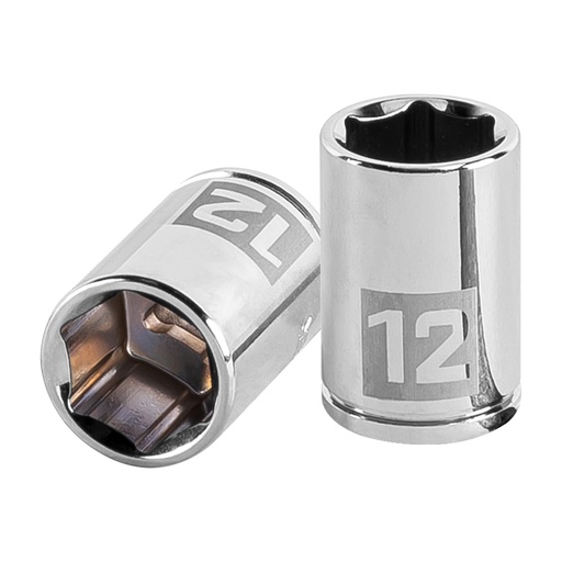 [T13174] Dado de 12 mm, 6 puntas, cuadro 1/4', Truper - Pag 116