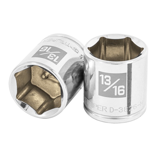 [T13614] Dado de 13/16', 6 puntas, cuadro 3/8', Truper - Pag 118