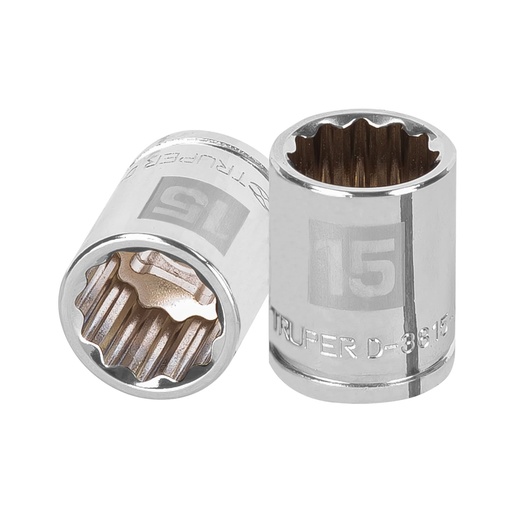 [T13635] Dado de 15 mm, 12 puntas, cuadro 3/8', Truper - Pag 118