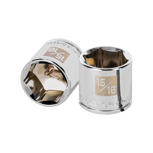[T13616] Dado de 15/16', 6 puntas, cuadro 3/8', Truper - Pag 118