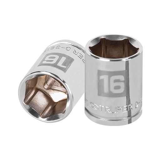 [T13680] Dado de 16 mm, 6 puntas, cuadro 3/8', Truper - Pag 118