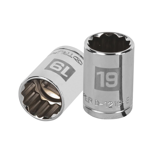 [T13533] Dado de 19 mm, 12 puntas, cuadro 1/2', Truper - Pag 120