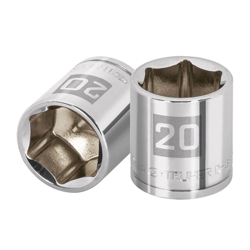 [T13684] Dado de 20 mm, 6 puntas, cuadro 3/8', Truper - Pag 152