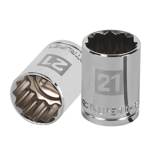 [T13535] Dado de 21 mm, 12 puntas, cuadro 1/2', Truper - Pag 120