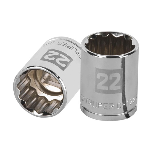 [T13536] Dado de 22 mm, 12 puntas, cuadro 1/2', Truper - Pag 154