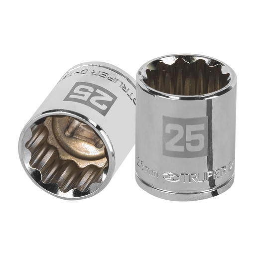 [T13539] Dado de 25 mm, 12 puntas, cuadro 1/2', Truper - Pag 120