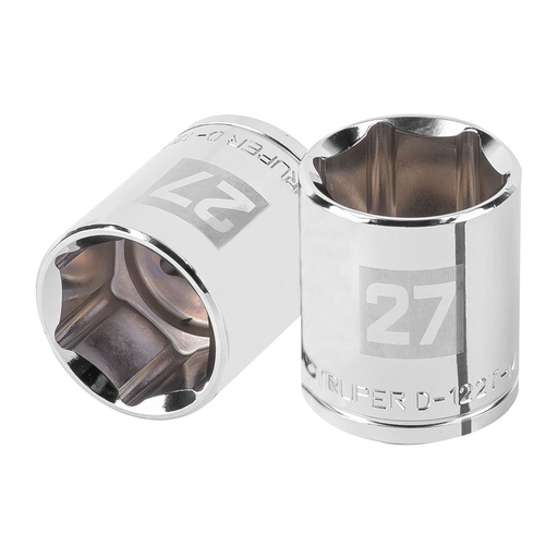 [T101007] Dado de 27 mm, 6 puntas, cuadro 1/2', Truper - Pag 120