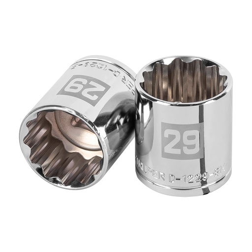 [T13543] Dado de 29 mm, 12 puntas, cuadro 1/2', Truper - Pag 120