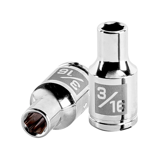 [T13154] Dado de 3/16', 6 puntas, cuadro 1/4', Truper - Pag 116