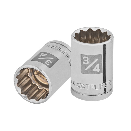 [T13306] Dado de 3/4', 12 puntas, cuadro 1/2', Truper - Pag 120