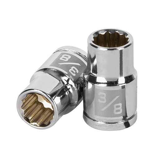 [T13582] Dado de 3/8', 12 puntas, cuadro 3/8', Truper - Pag 118