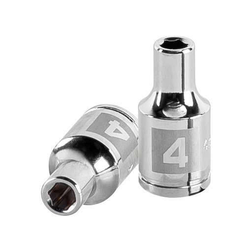 [T13166] Dado de 4 mm, 6 puntas, cuadro 1/4', Truper - Pag 116