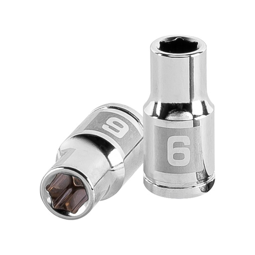 [T13168] Dado de 6 mm, 6 puntas, cuadro 1/4', Truper - Pag 116
