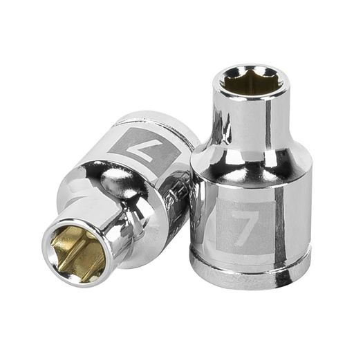 [T13671] Dado de 7 mm, 6 puntas, cuadro 3/8', Truper - Pag 118
