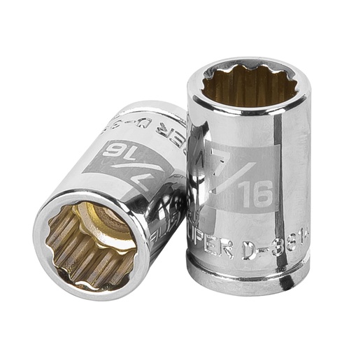 [T13583] Dado de 7/16', 12 puntas, cuadro 3/8', Truper - Pag 118