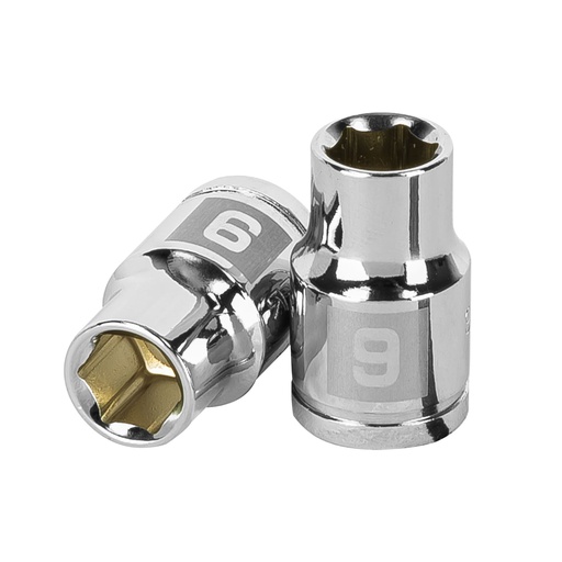 [T13673] Dado de 9 mm, 6 puntas, cuadro 3/8', Truper - Pag 118