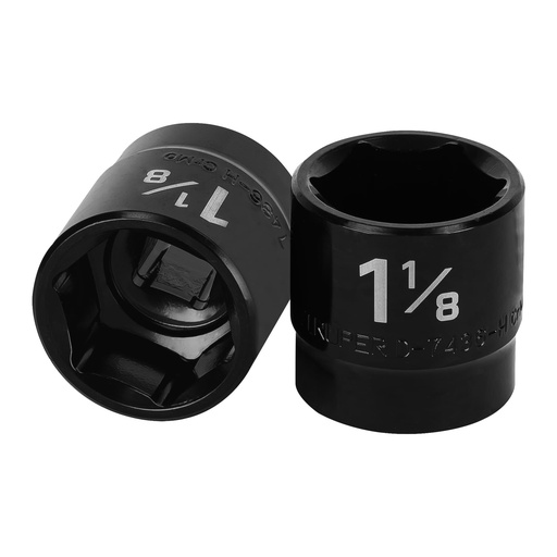 [T13398] Dado de impacto de 1-1/8', 6 puntas, cuadro 1/2', Truper - Pag 125