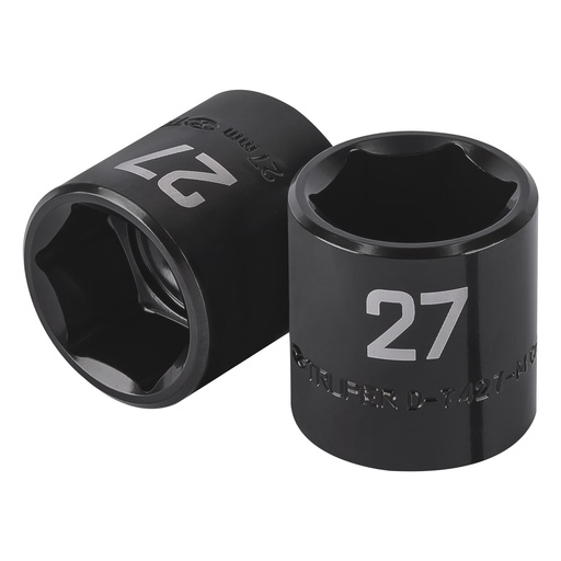 [T100920] Dado de impacto de 27 mm, 6 puntas, cuadro 1/2', Truper - Pag 125
