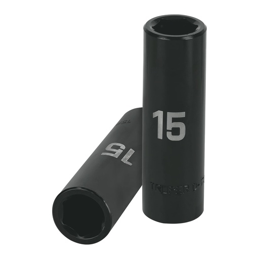 [T12427] Dado largo cuadro 1/2' de impacto 6 puntas de 15 mm, Truper - Pag 125