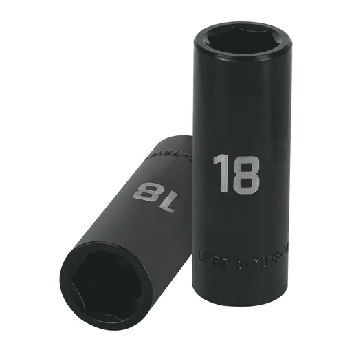 [T12430] Dado largo cuadro 1/2' de impacto 6 puntas de 18 mm, Truper - Pag 125