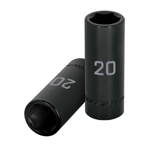 [T12432] Dado largo cuadro 1/2' de impacto 6 puntas de 20 mm, Truper - Pag 125