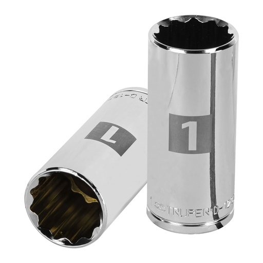 [T13370] Dado largo de 1', 12 puntas, cuadro 1/2', Truper - Pag 120