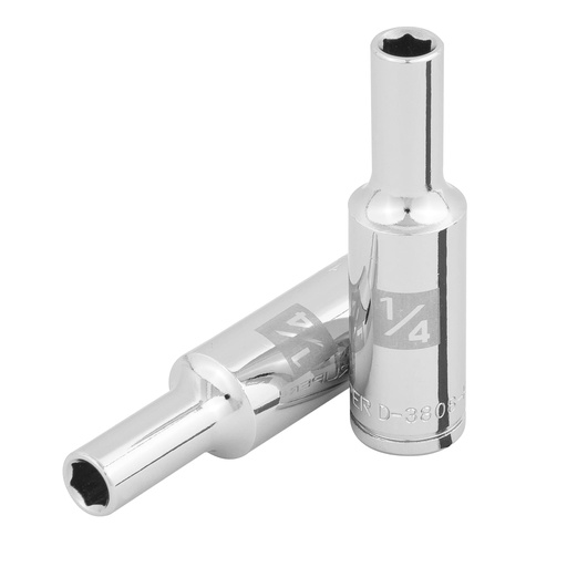 [T100919] Dado largo de 1/4', 6 puntas, cuadro 3/8', Truper - Pag 118
