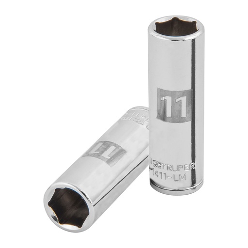 [T13205] Dado largo de 11 mm, 6 puntas, cuadro 1/4', Truper - Pag 116