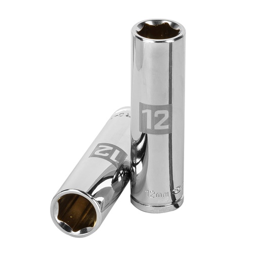 [T13772] Dado largo de 12 mm, 6 puntas, cuadro 3/8', Truper - Pag 118