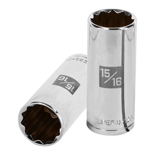 [T13369] Dado largo de 15/16', 12 puntas, cuadro 1/2', Truper - Pag 120