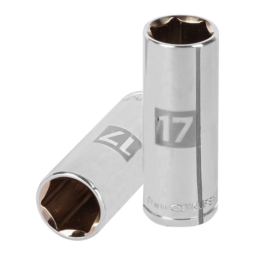 [T13777] Dado largo de 17 mm, 6 puntas, cuadro 3/8', Truper - Pag 118
