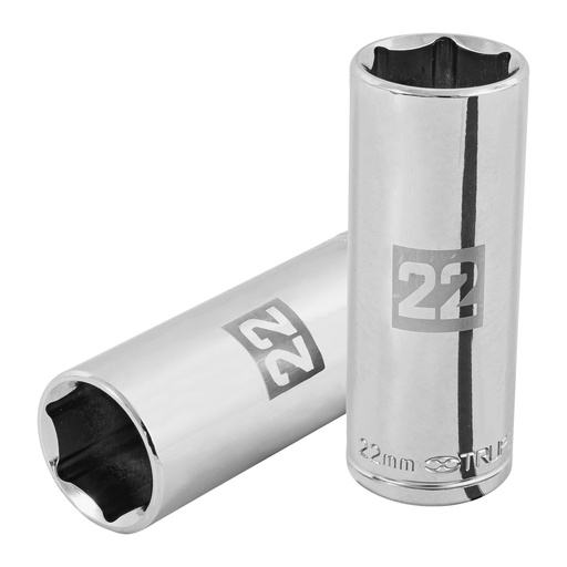 [T101010] Dado largo de 22 mm, 6 puntas, cuadro 1/2', Truper - Pag 120
