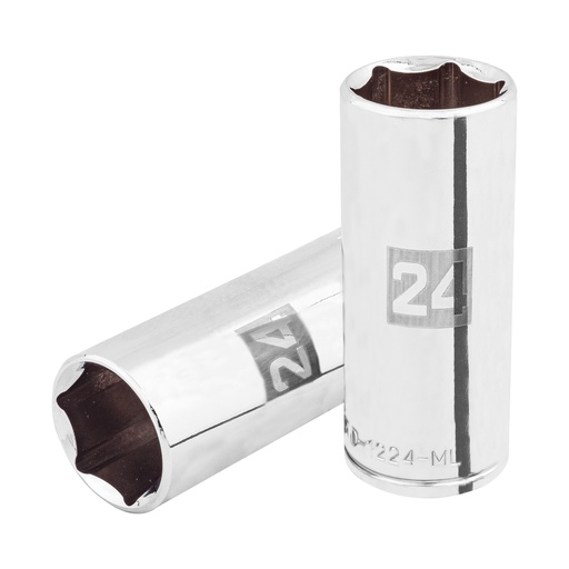 [T101012] Dado largo de 24 mm, 6 puntas, cuadro 1/2', Truper - Pag 120