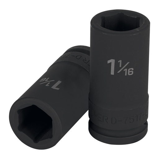 [T12435] Dado largo de impacto de 1-1/16', 6 puntas, cuadro 3/4' - Pag 125