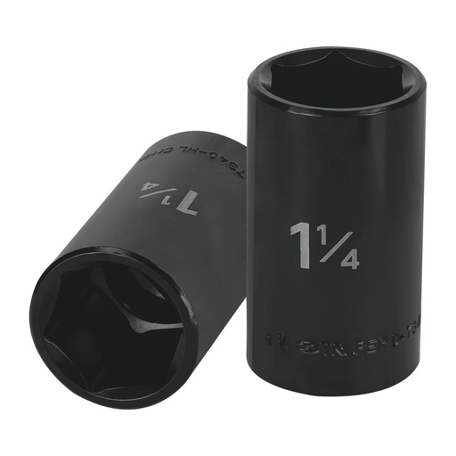 [T13402] Dado largo impacto de 1-1/4', 6 puntas, cuadro 1/2', Truper - Pag 125