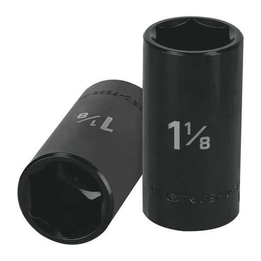 [T13401] Dado largo impacto de 1-1/8', 6 puntas, cuadro 1/2', Truper - Pag 125