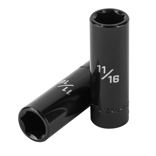 [T13391] Dado largo impacto de 11/16', 6 puntas, cuadro 1/2', Truper - Pag 125