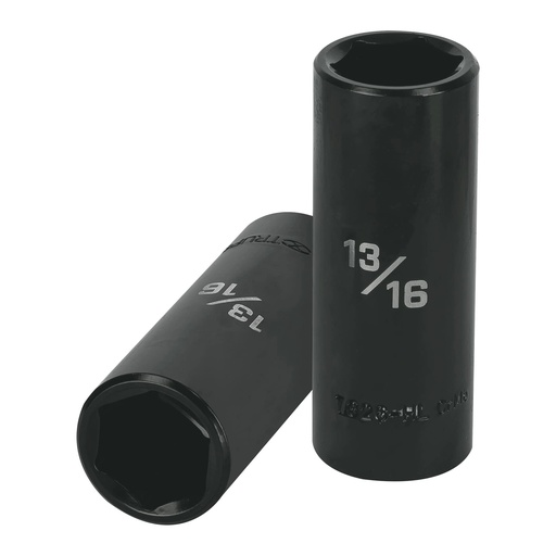 [T13393] Dado largo impacto de 13/16', 6 puntas, cuadro 1/2', Truper - Pag 162