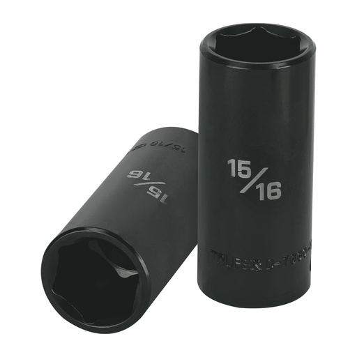 [T13395] Dado largo impacto de 15/16', 6 puntas, cuadro 1/2', Truper - Pag 125