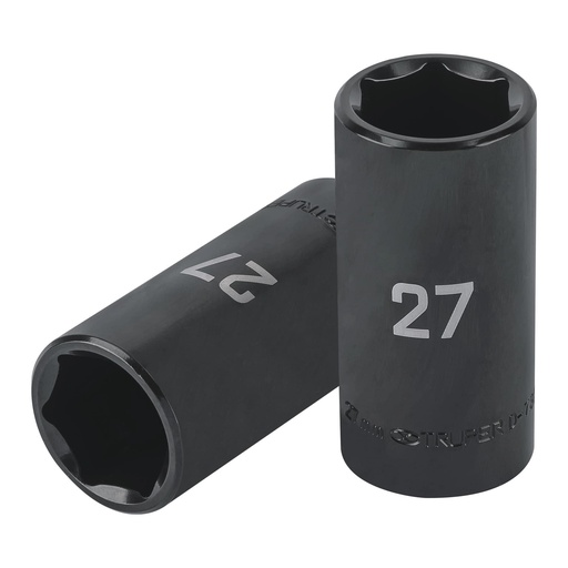 [T100926] Dado largo impacto de 27 mm, 6 puntas, cuadro 1/2', Truper - Pag 162